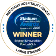 Stadium Events & Hospitality 2025 Winner Brighton & Hove Albion Football Club