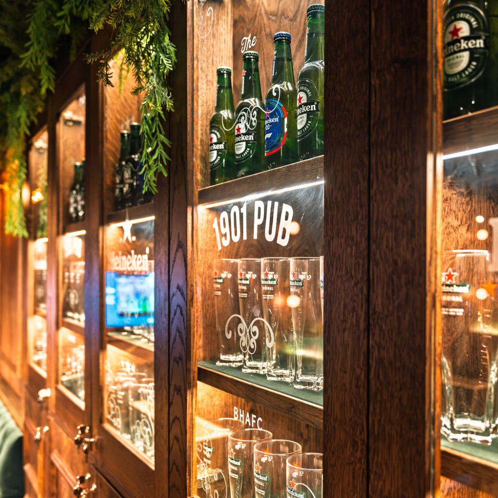Selection of drinks available at 1901 Pub
