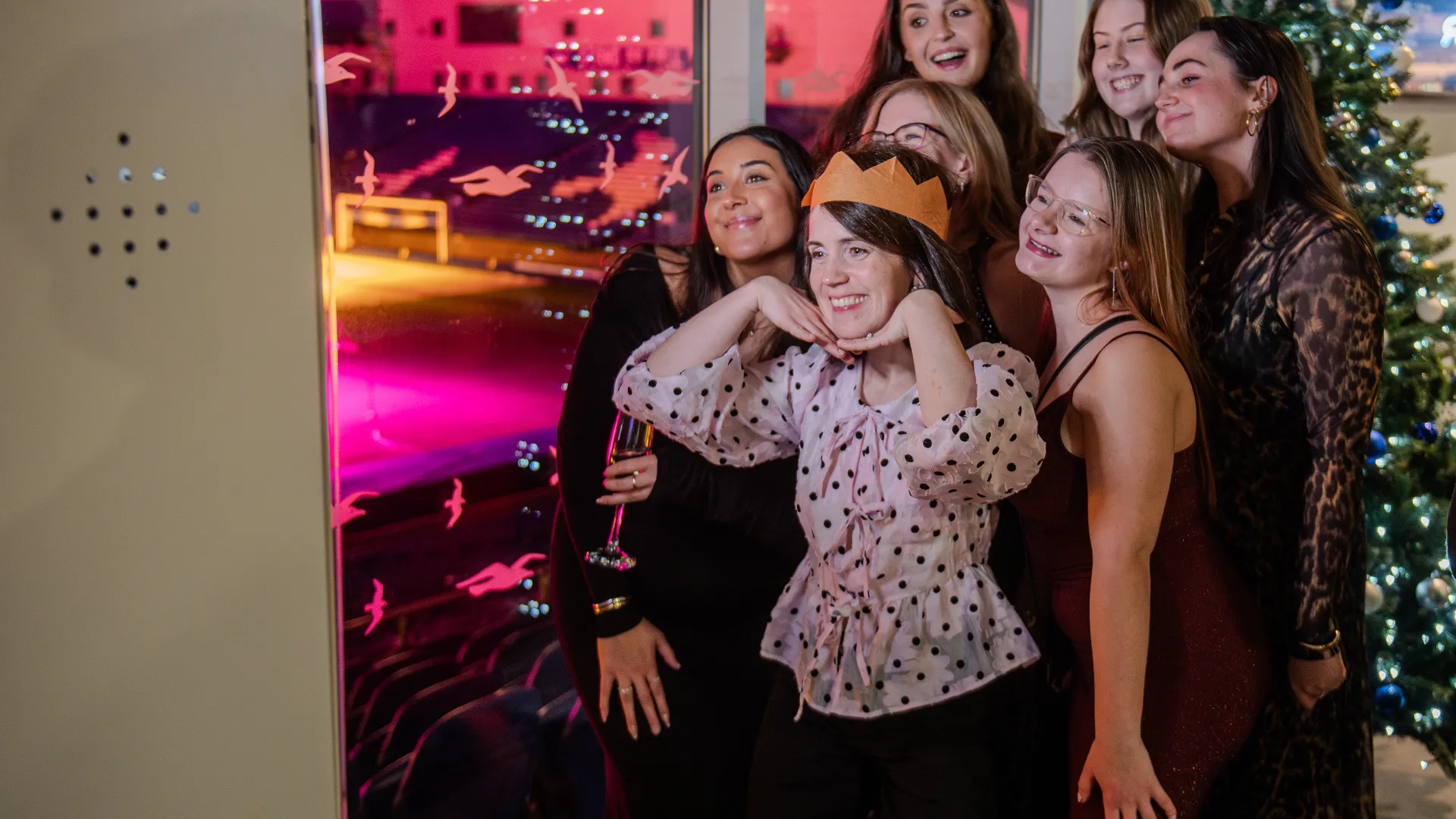 Christmas party photo booth