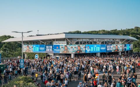Crowd gathered at BHAFC