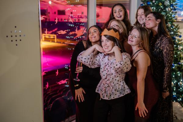 Christmas party photo booth